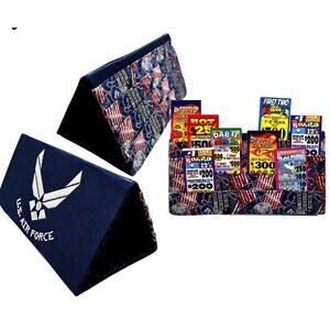 Hands Free Card Holder Bingo holds 16 tab dab made by me US  Air Force